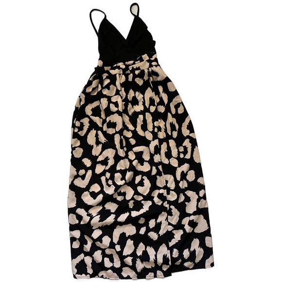 🎉6/$26🎉SHEIN Clasi Leopard Print Split Thigh Cami Dress - Picture 3 of 5